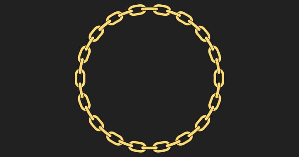 Why did Gandhari curse Krishna - Featured Image - Picture of a circular chain representing causality